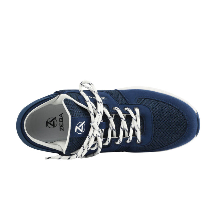 Zeba Men's Royal Navy Size 10 X-Wide Hands Free Slip-On Walking Shoes