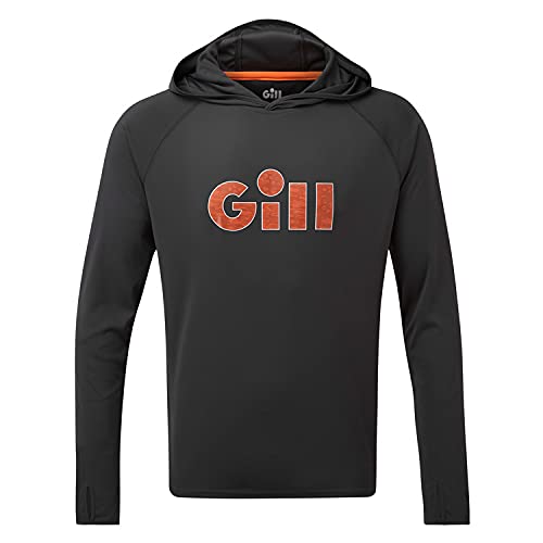 Gill Men's UV Tech Hoodie XXX-Large Charcoal/Gill Long Sleeve Shirt