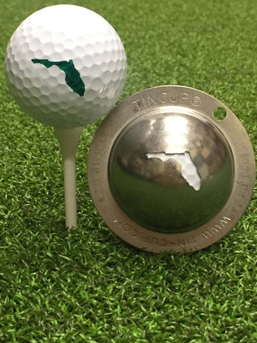 Tin Cup Florida Golf Ball Custom Marker Alignment Tool
