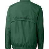 Cutter & Buck Men's Nine Iron Twill Breathable Vented Back Full Zip Water Resistant Jacket (Hunter - XX-Large)