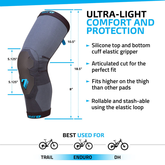 7iDP Racing Bike Adult X-Large Project Lite Knee Pads