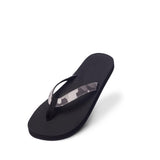 Indosole Women's ESSNTLS Vegan Flip Flops [Reused Tire Sole, Natural Rubber Arch Support, ENVRO Strap, Waterproof]