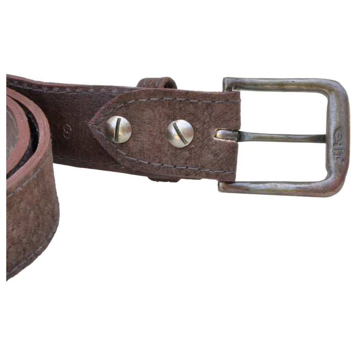 Tag Safari Warthog Skin Genuine Leather Belt, Brass Buckle Fully Adjustable Made In Africa