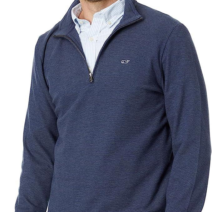 Vineyard Vines Men's Saltwater Quarter-Zip Long-Sleeve Sweater