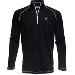 White Water Large Light Blue New Harbor Performance 1/4 Zip Pullover Shirt - Sports by Sager