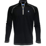 White Water Large Light Blue New Harbor Performance 1/4 Zip Pullover Shirt - Sports by Sager