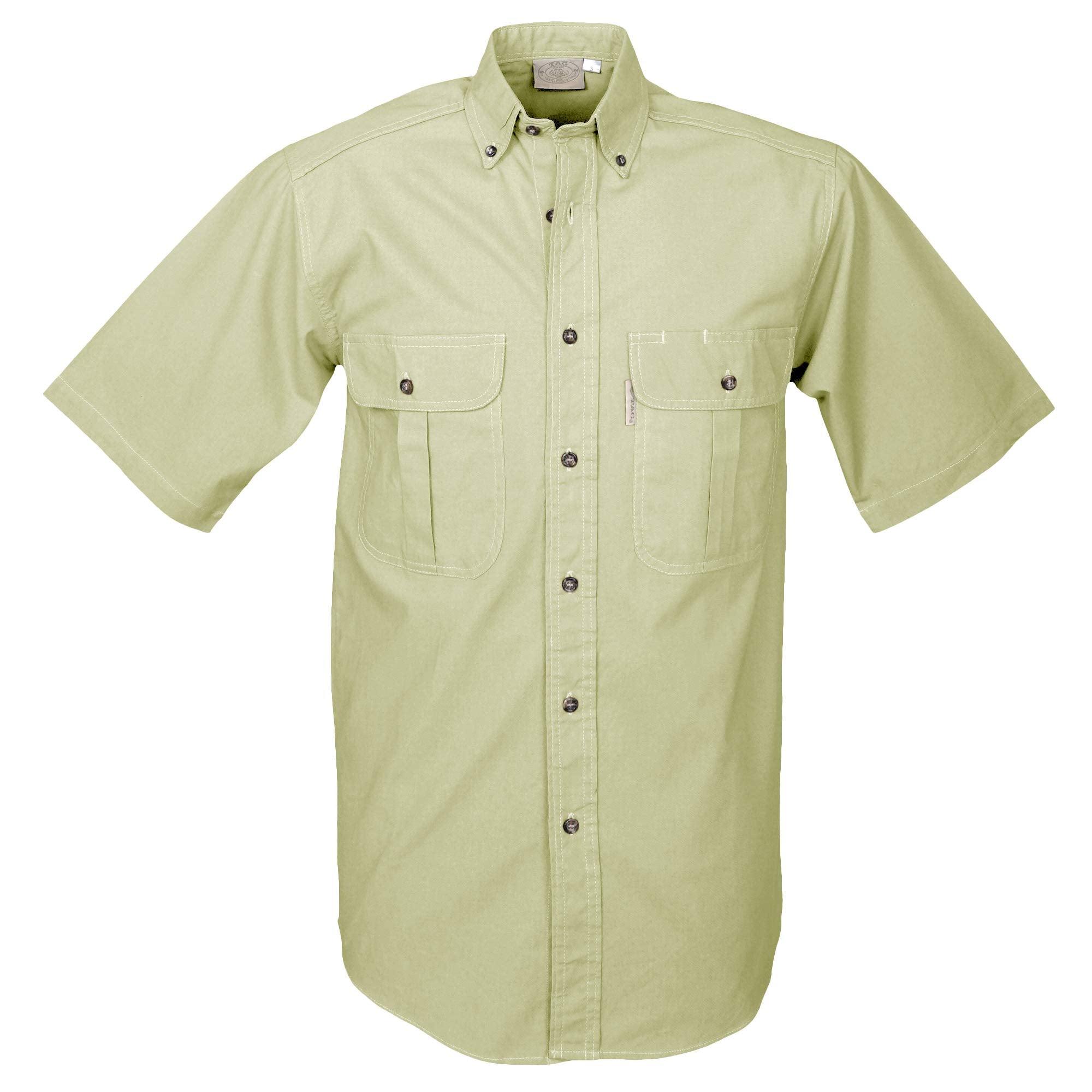 TAG Safari Men's Safari Short Sleeve Shirt w Chest Pockets - Sports by Sager