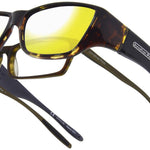 Jonathan Paul Fitovers Large Neera Leopard Black Polar Gold Mirror Sunglasses - Sports by Sager