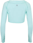 BloqUV Women's Medium Mint Quick Dry Crop Top Long Sleeve Shirt