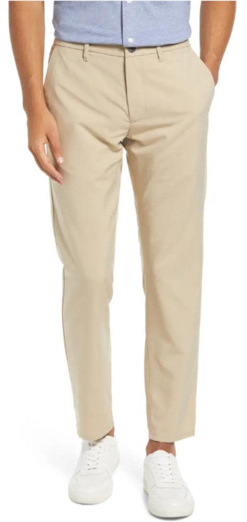 Bonobos Men's Khaki Heather 34W x 32L Slim 5 Pocket Performance Link Pants