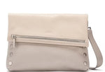Hammitt Women's VIP Large Leather Purse With Strap Paved Grey/Brushed Silver