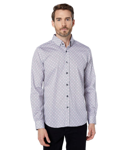 Robert Graham Men's Evanston Pink XX-Large Button-Up Long Sleeve Shirt