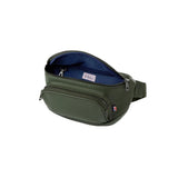 Kibou Vegan Premium Leather Fanny Pack Diaper Bag: With Detachable Compact Changing Pad & Baby Wipes Storage