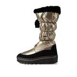 Pajar Women's Toboggan 2.0 Size 9 Gold Metal Premium Waterproof Zip-Up Winter Boots