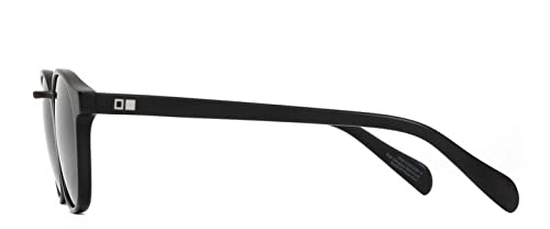 Otis Eyewear A Day Late Matte Black Grey Polarized Mineral Lens Sunglasses