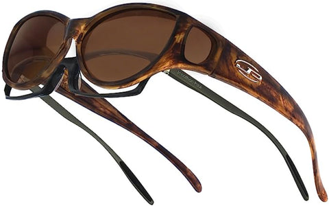 Jonathan Paul Fitovers Medium Ikara Tiger Eye Polarized Amber Sunglasses