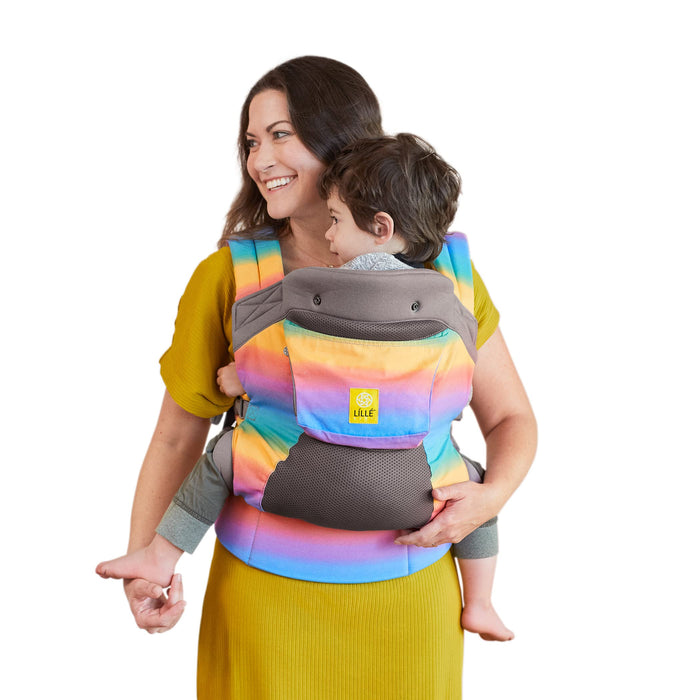 LLLbaby 3-in-1 Ergonomic CarryOn Airflow - Toddler Carrier - with Lumbar Support & Breathable Mesh - for Children 25-60 lbs - Perfect for Hiking, Travel and Everyday Family Events