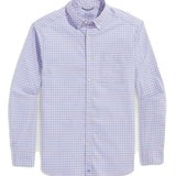 Vineyard Vines Men's Gingham On-The-Go brr Performance Button Down Long Sleeve Shirt