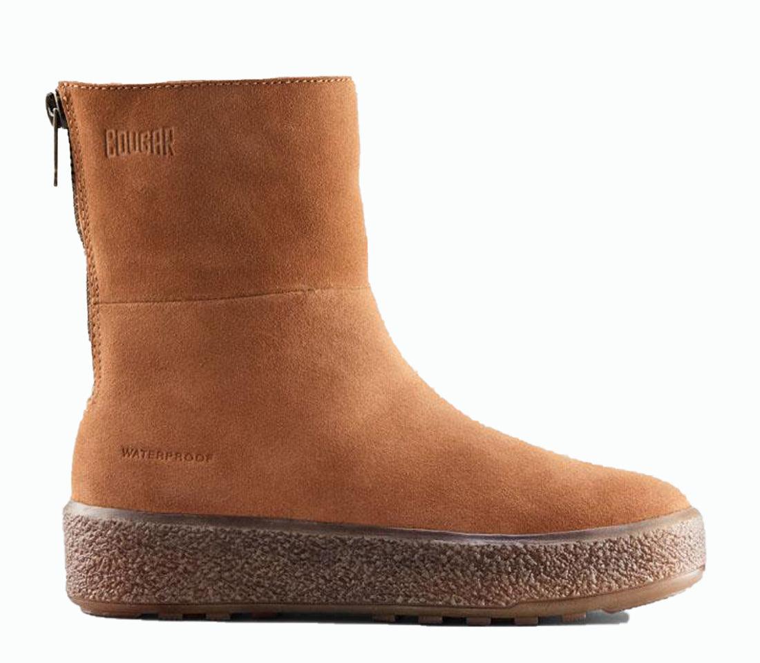 Cougar Women's Button Oak Suede Size 7 Narrow Lambswool Waterproof Mid Boot - Sports by Sager