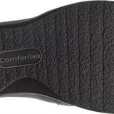 Comfortiva Women's Florian Black Size 8.5 Italian Leather Slip-On Shoes