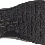 Comfortiva Women's Florian Black Size 10 Italian Leather Slip-On Shoes