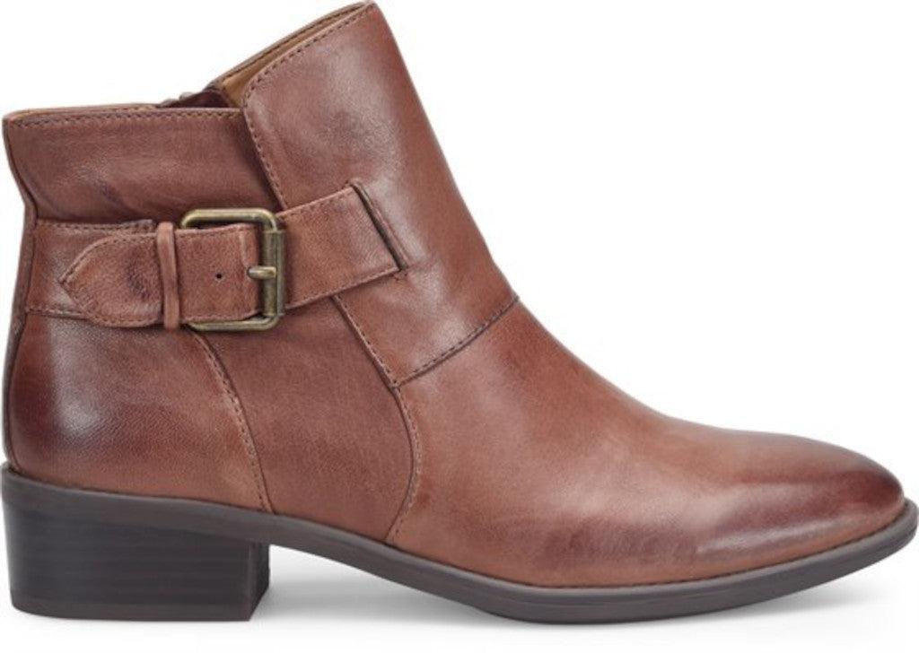 Comfortiva Women's Cardee Caffe Size 7 Leather Ankle Boots