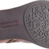 Comfortiva Women's Cardee Caffe Size 6 Leather Ankle Boots