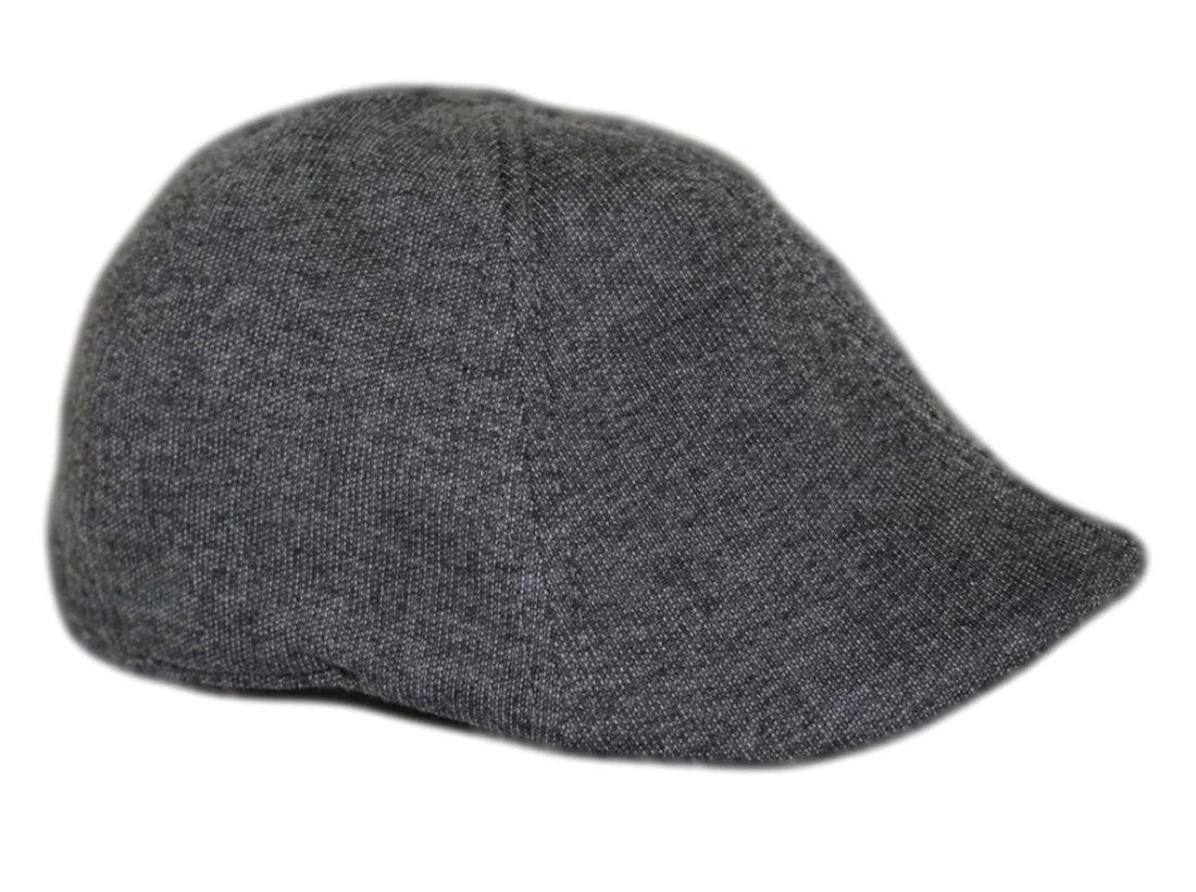 Boston Scally Co. The Scapper Newsboy Flat Cap Black 6-Panel Fitted Hat