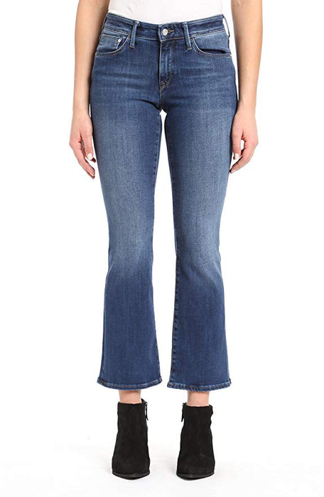 Mavi Women's Molly Indigo Supersoft 30/32 Mid Rise Classic Bootcut Jeans