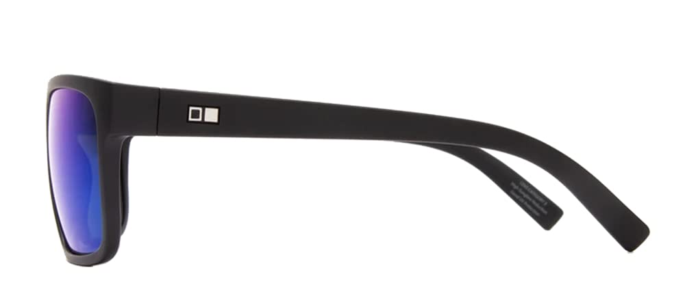 Otis Eyewear After Dark Black Matte Mirror Blue Polar Mineral Lens Sunglasses