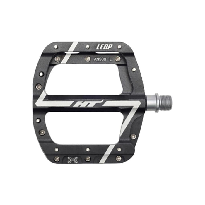 HT Components Black ANS08 Leap Aluminum Platform Bike Pedals Pair 9/16"
