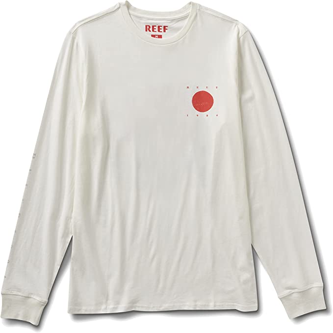 Reef Mens Marsh Size Medium Long Sleeve Graphic T-Shirt