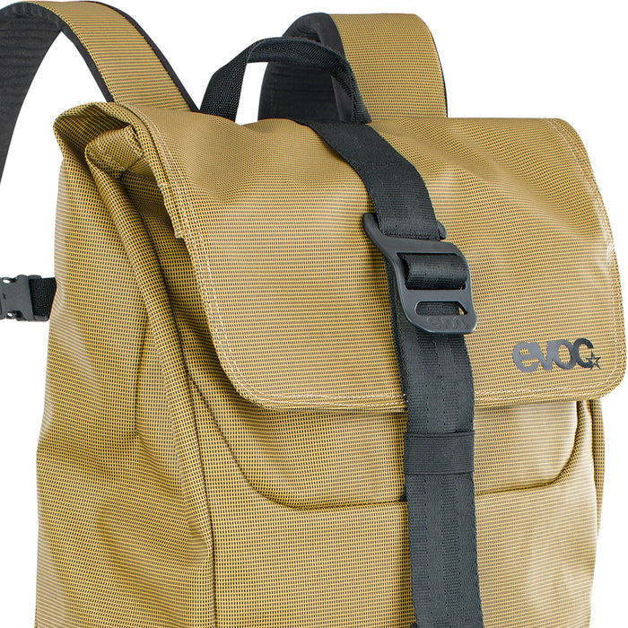 Evoc Duffle Backpack 16L Curry/Black Roll Tab Waterproof Travel Bag