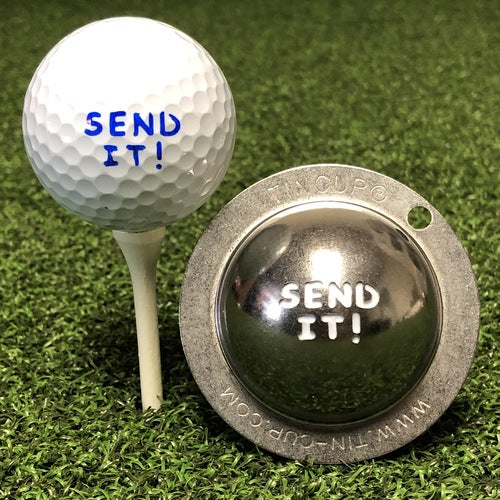 Tin Cup Send It Golf Ball Custom Marker Alignment Tool