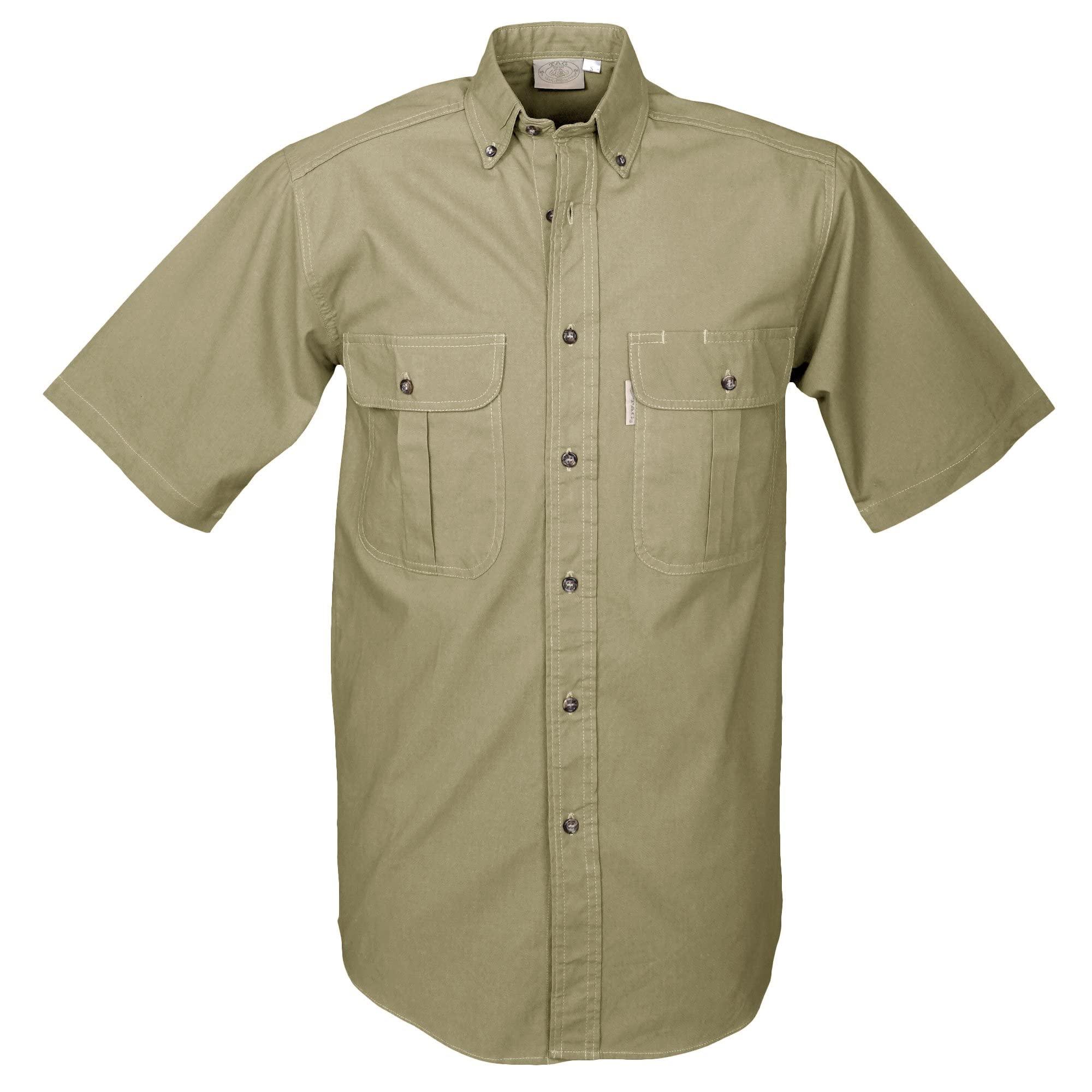 TAG Safari Men's Safari Short Sleeve Shirt w Chest Pockets - Sports by Sager