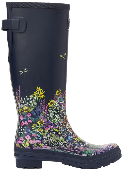 Joules Welly Print Navy Ditsy 10 B (M)