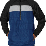 Cutter & Buck Men's Thaw Insulated Half Zip Packable Pullover Jacket (Tour Blue - 3X-Large)