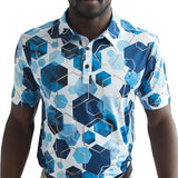 Yatta Golf Mens Standout Performance Short Sleeve Golf Polo Shirt