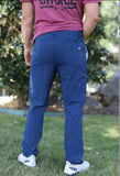 Burlebo Men's Deep Water Navy Large Slim Fit Performance Pants - Lure Pocket