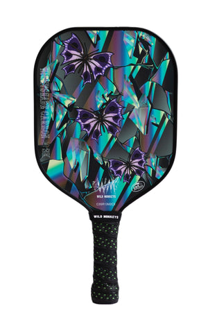 Wild Monkeys "Nightshade Carbon 3K" Wide Body Midweight Carbon Fiber Pickleball Paddle