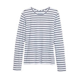 Vineyard Vines Women's Pima Cotton Striped Long-Sleeve Crewneck Tee