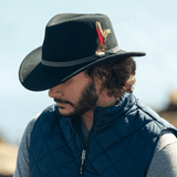 Scala Men's Dakota Crushable Wool Felt Outback Hat