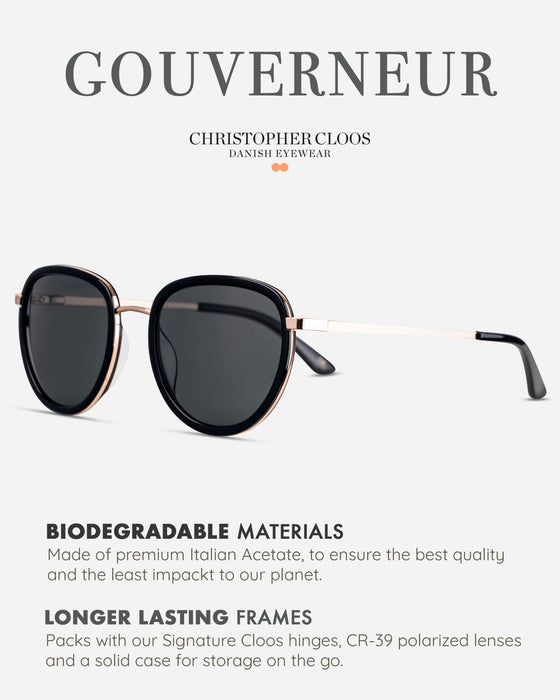Christopher Cloos Gouverneur Danish Design Polarized Sunglasses