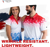 Yatta Golf Mens Standout Performance Short Sleeve Golf Polo Shirt