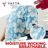 Yatta Golf Mens Standout Performance Short Sleeve Golf Polo Shirt