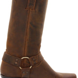 The Frye Company Womens Tan Harness 12R Size 11 Oiled Leather Boots