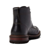 Johnston & Murphy Men's Barrett Size 10 Charcoal Full Grain Moc Toe Boots
