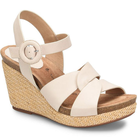 Casidy Ankle Strap Woven Wedge Sandals