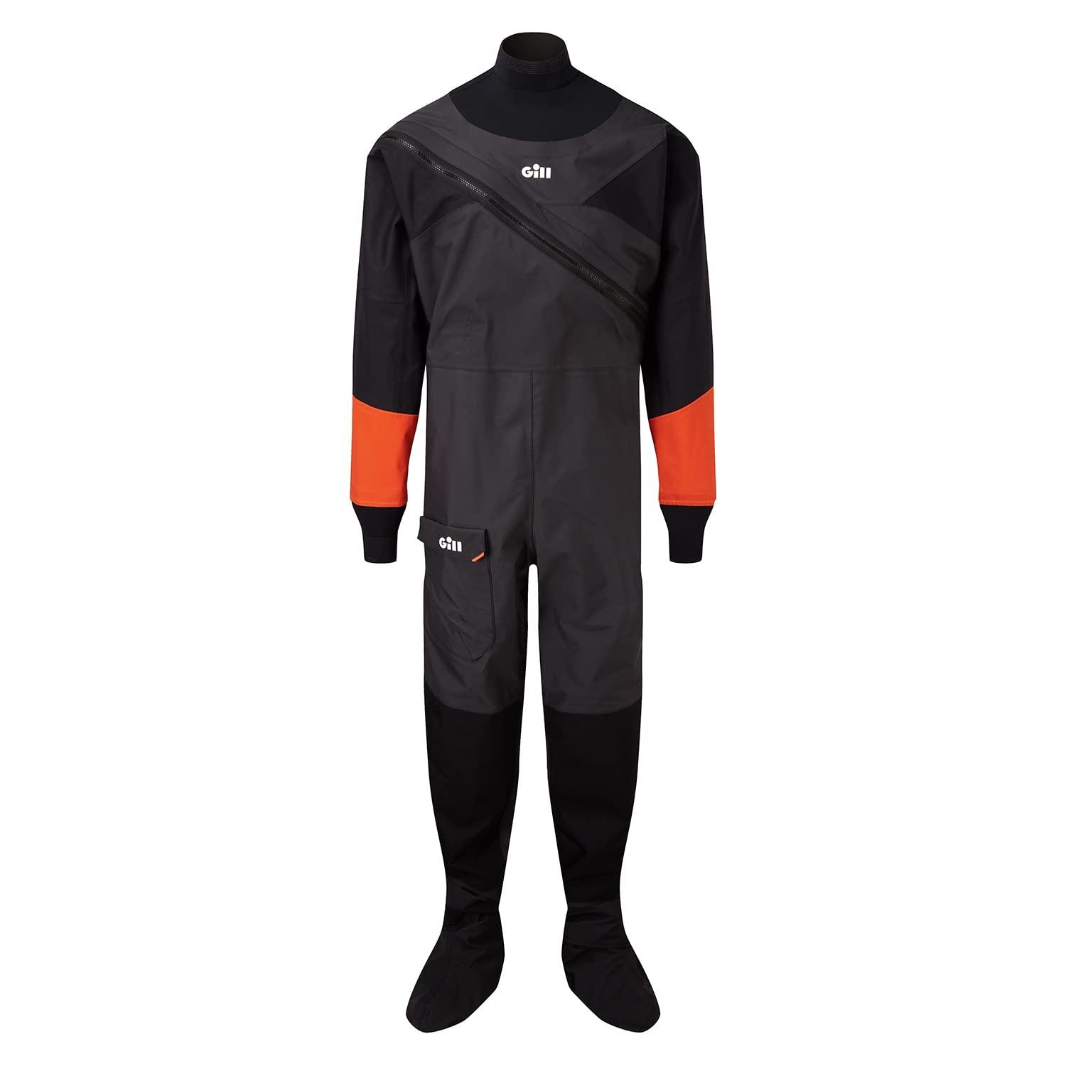 Gill Adult Black Full Body Drysuit Small