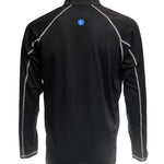 White Water Large Light Blue New Harbor Performance 1/4 Zip Pullover Shirt - Sports by Sager
